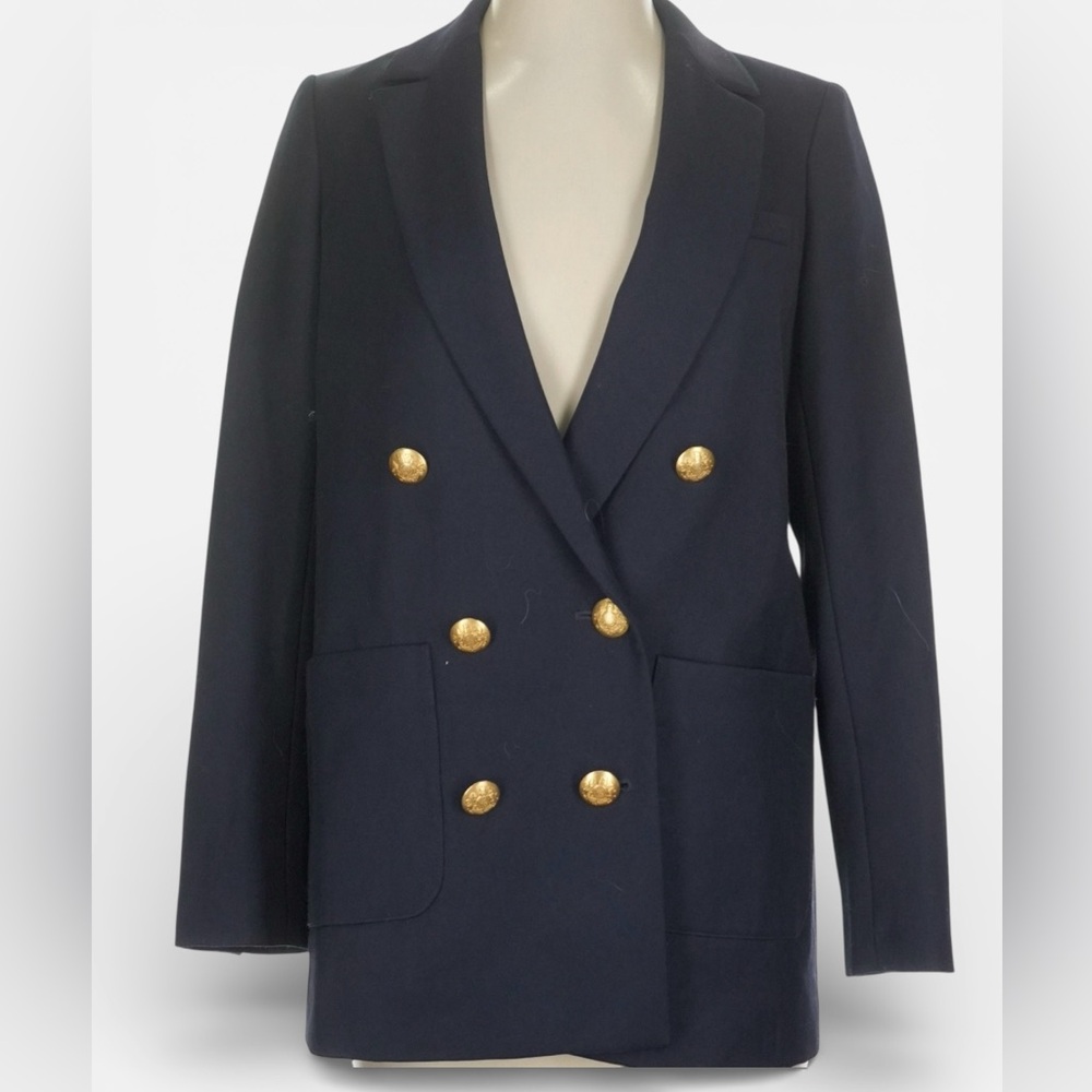 Sézane Michelle Jacket in Navy | FR 34 | US 2 - Picture 7 of 16
